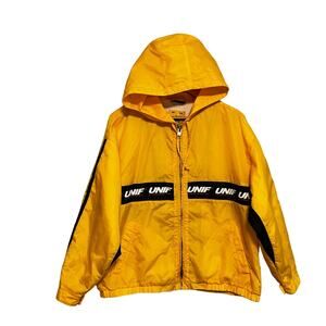 UNIF Break Jacket Size XS Hood Oversized Full Zip Pockets Lined